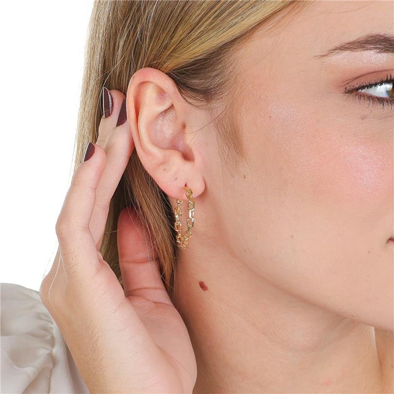 BRINCOS DE CORRENTE TAMANHO G (30MM)