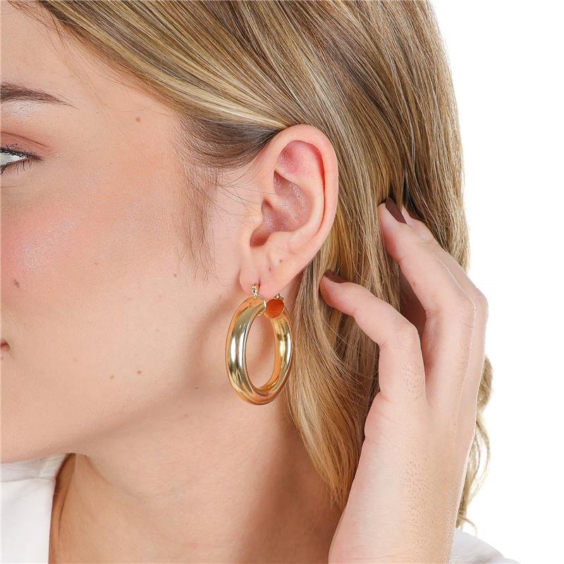 ARGOLA 4CM DE TUBO 5MM COM FECHO ITALIANO