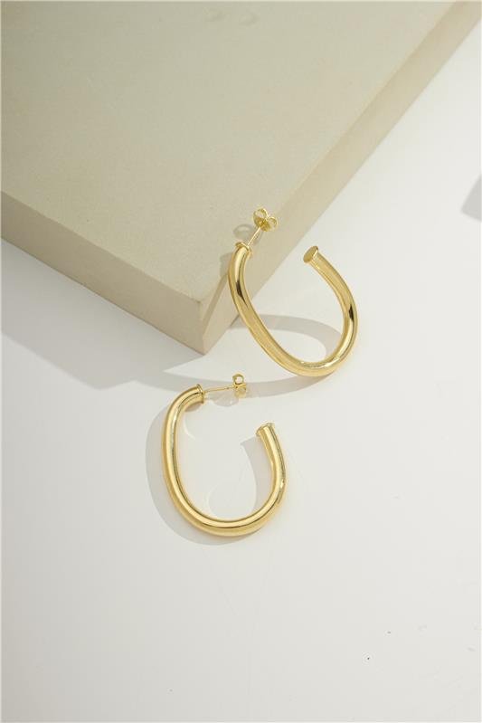 ARGOLA 4CM DE TUBO OVAL DE 4MM