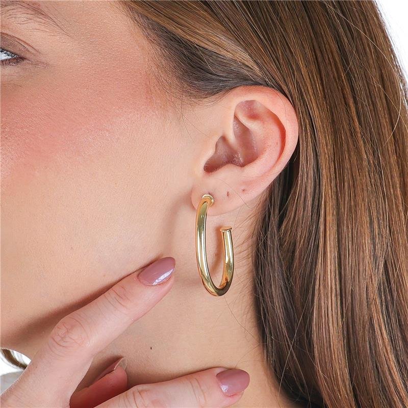 ARGOLA 4CM DE TUBO OVAL DE 4MM