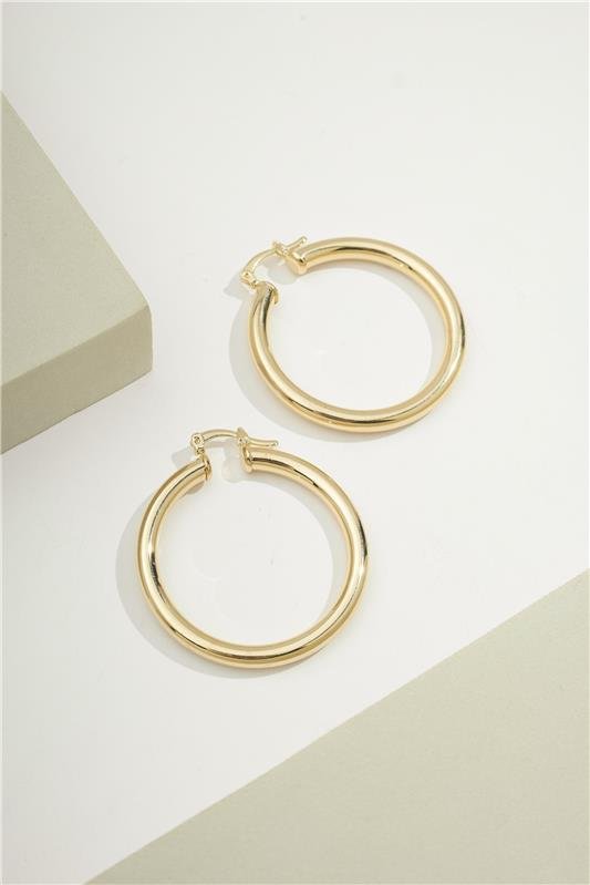 ARGOLA 4CM DE TUBO 4MM COM FECHO ITALIANO