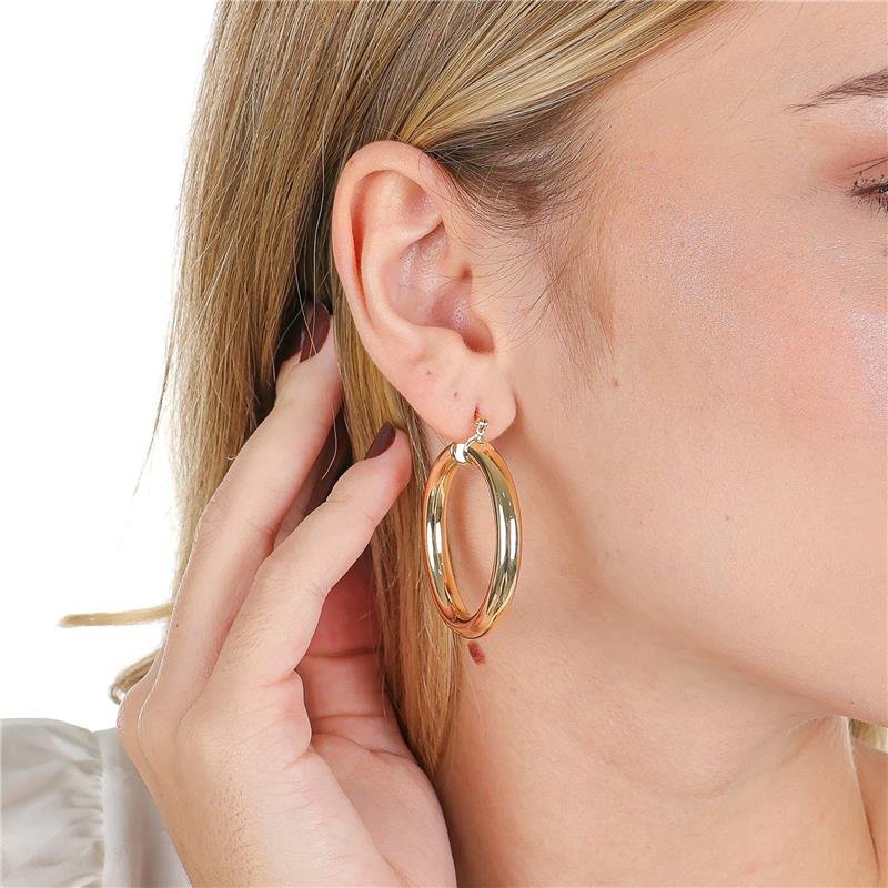 ARGOLA 4CM DE TUBO 4MM COM FECHO ITALIANO