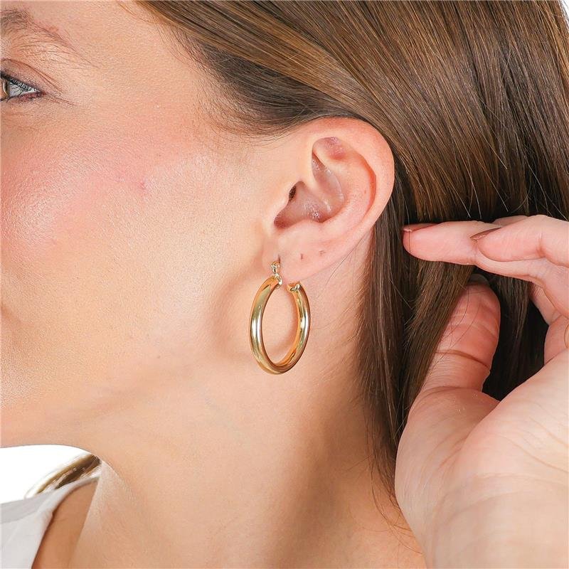 ARGOLA TUBO 4 MM COM 3,0 CM DIAMETRO