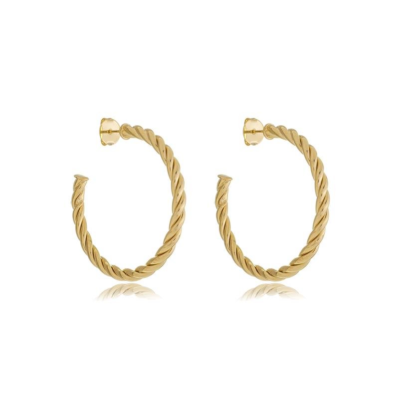 ARGOLA DE 4,5CM DE TUBO TORCIDO DE 4MM