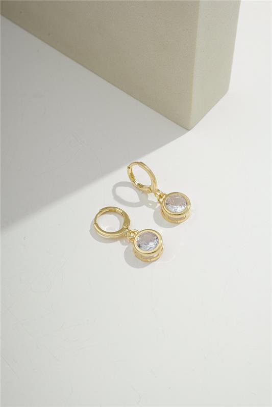 ARGOLA 1CM COM ZIRCÔNIA DE 8MM - 002-00244