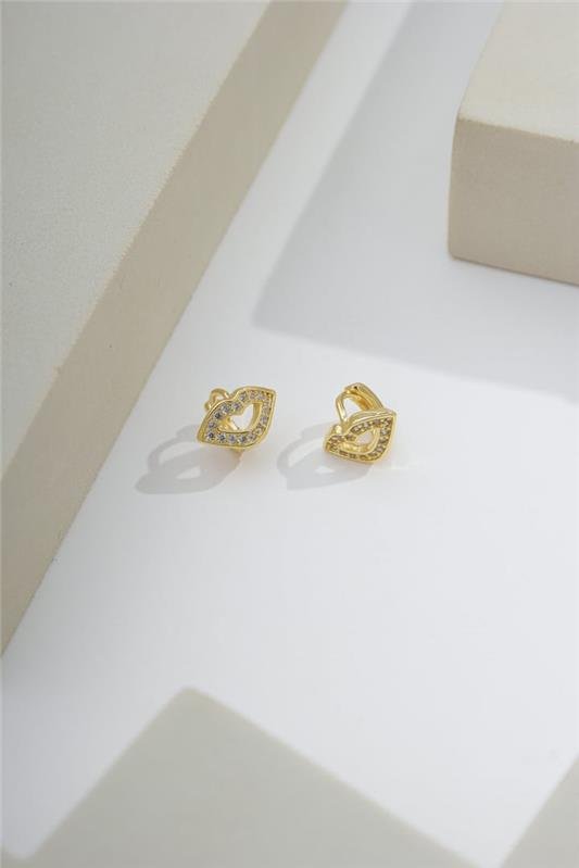 ARGOLA 0,8CM COM BOCA EM MICROZIRCÔNIAS E FECHO CLICK