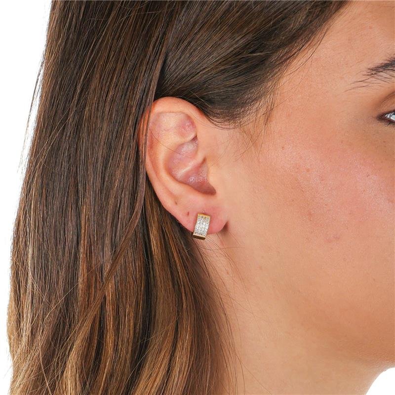 ARGOLA 4 FILEIRAS COM MICROZIRCÔNIAS