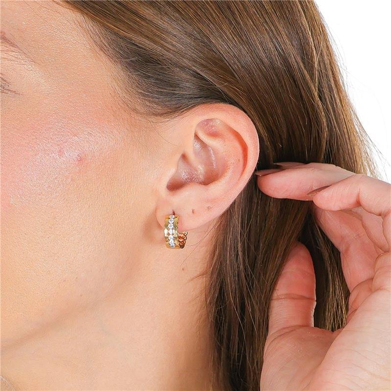 ARGOLA COM MICROZIRCÔNIAS 14X6MM