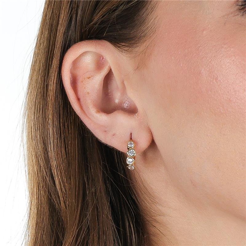 ARGOLA COM MICROZIRCÔNIAS 1,5 CM - 002-00511