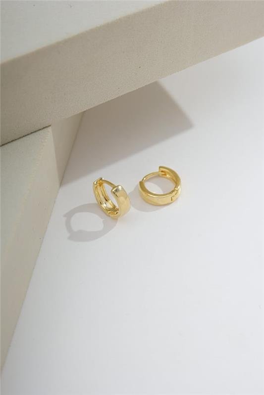 ARGOLA 1,1CM COM ARO LISO DE 3MM FECHO CLICK