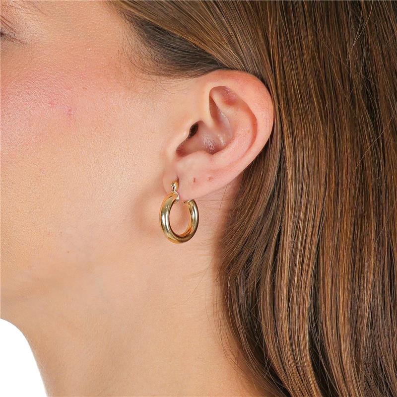 ARGOLA 2CM DE TUBO TRADICIONAL DE 4MM COM FECHO ITALIANO