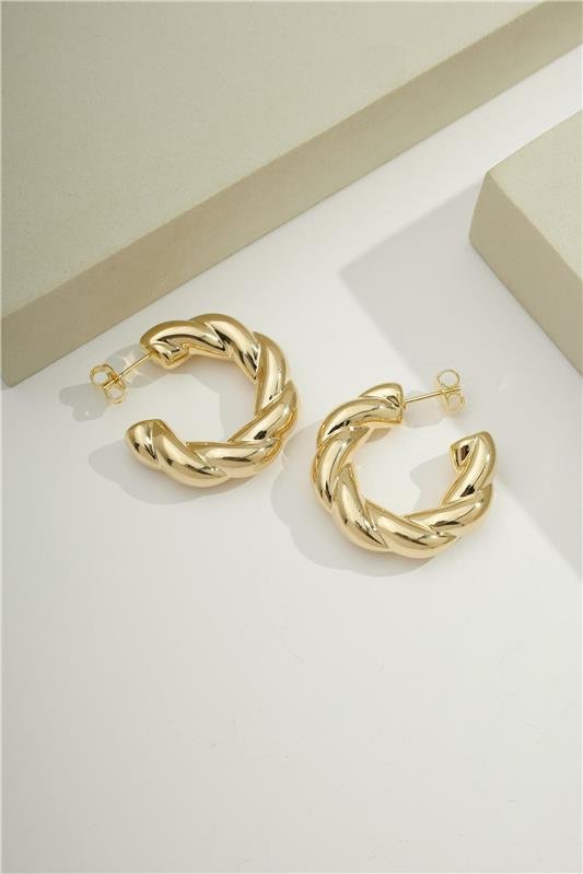 ARGOLA TORCIDA 8 MM COM 3,3 CM