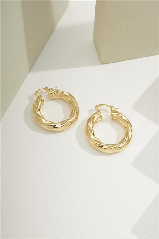 ARGOLA 3CM DE ARO 6MM TORCIDO FECHO ITALIANO - BRB-00754