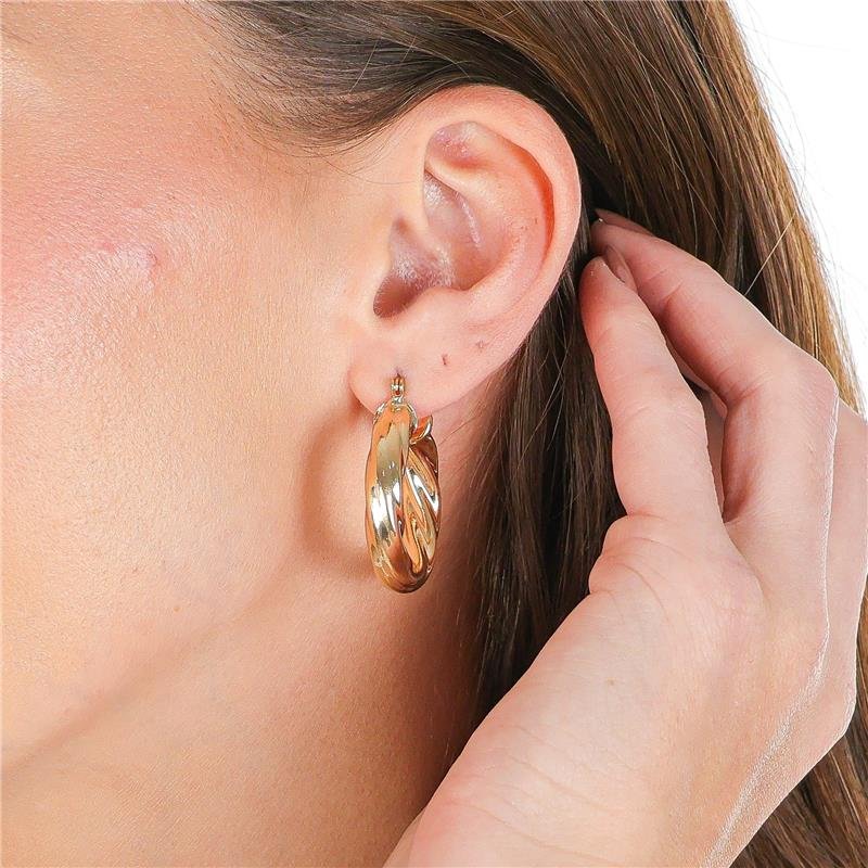 ARGOLA 3CM DE ARO 6MM TORCIDO FECHO ITALIANO - BRB-00754