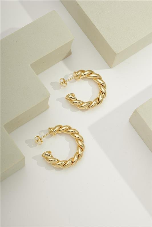 ARGOLA DE 2,5CM DE TUBO TORCIDO DE 4MM