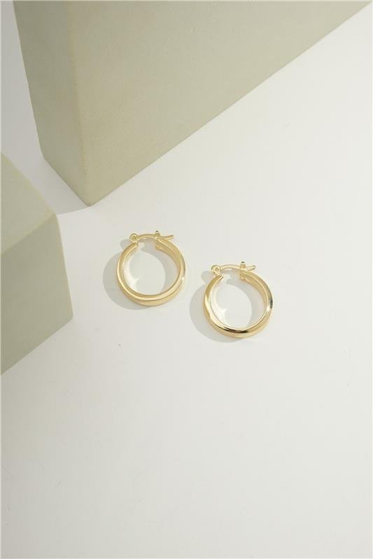 ARGOLA 2CM DE TUBO CAVADO 3MM COM FECHO ITALIANO