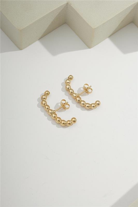 BRINCO 2,5CM DE BOLINHAS DE 2MM EM FORMATO EARHOOK