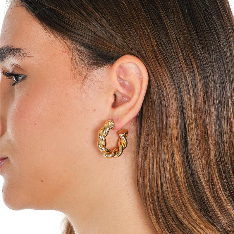 ARGOLA DE 3CM DE TUBO DE 7MM TORCIDO