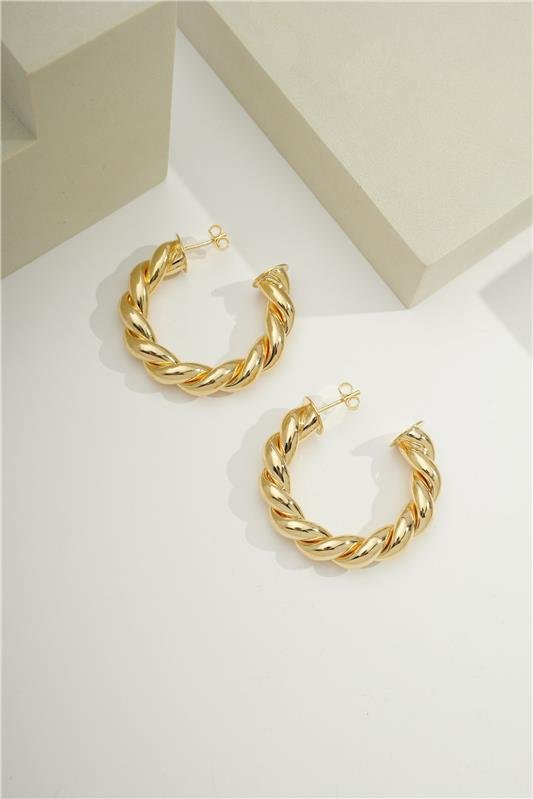 ARGOLA DE 4CM DE TUBO DE 8MM TORCIDO - BRB-01023