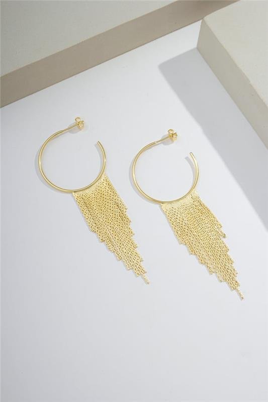 BRINCO 8CM COM CORRENTES EM FRANJA