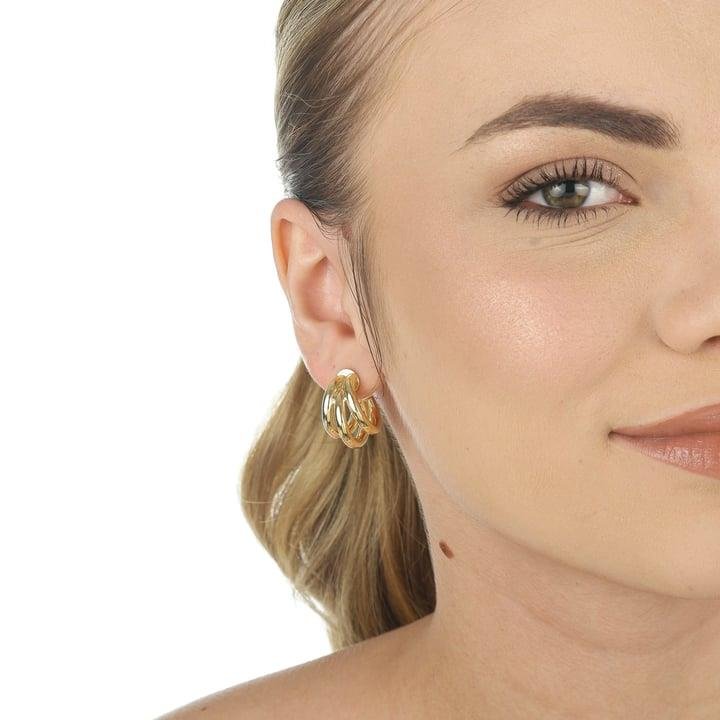 ARGOLA 2CM EM TRIO COM ESPESSURA DE 2MM CADA UMA