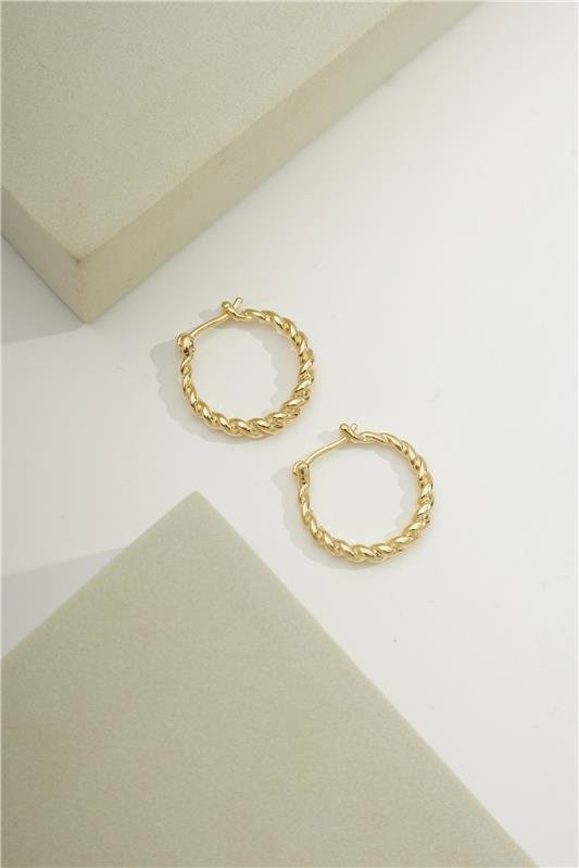 ARGOLA 1,8CM DE ARO TORCIDO 2MM COM FECHO ITALIANO