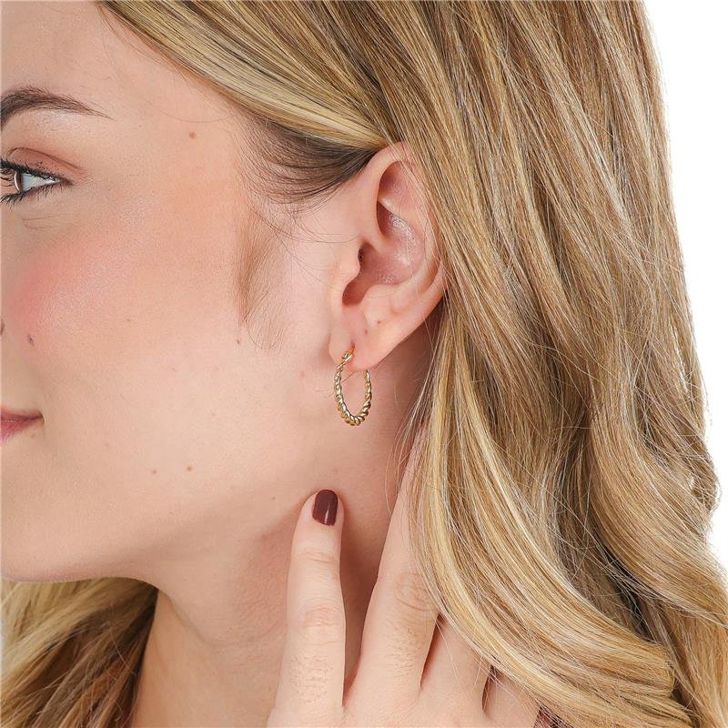 ARGOLA 1,8CM DE ARO TORCIDO 2MM COM FECHO ITALIANO