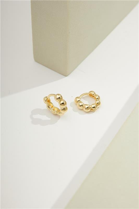 ARGOLA 1,4CM DE BOLINHAS DE 4MM