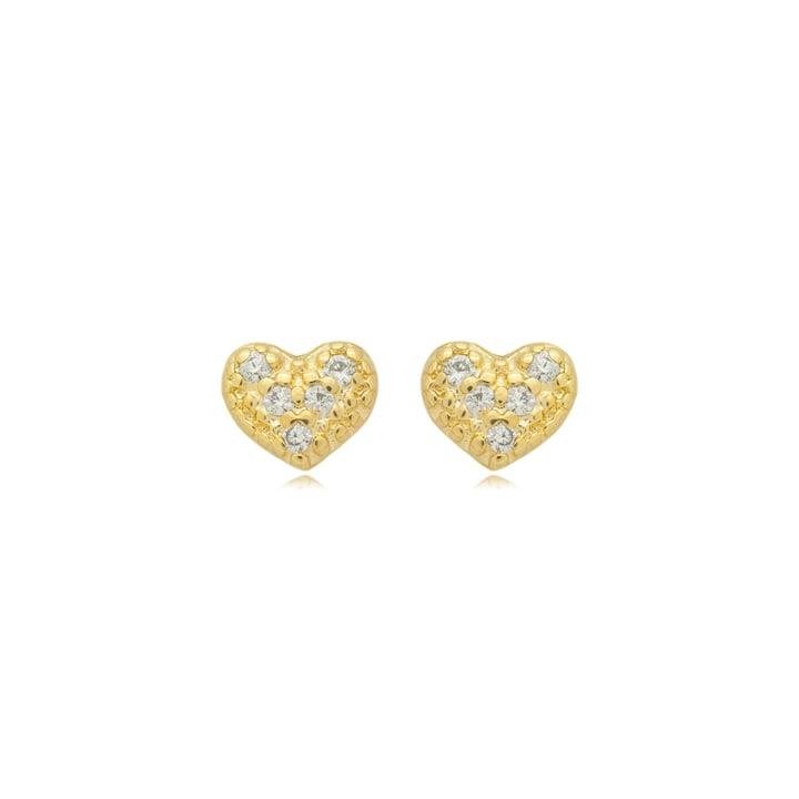 BRINCO DE CORAÇÃO COM MICROZIRCONIAS