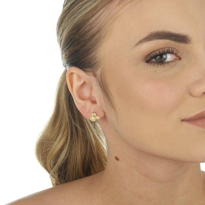 BRINCO 1CM DE BICICLETA COM ZIRCÔNIA