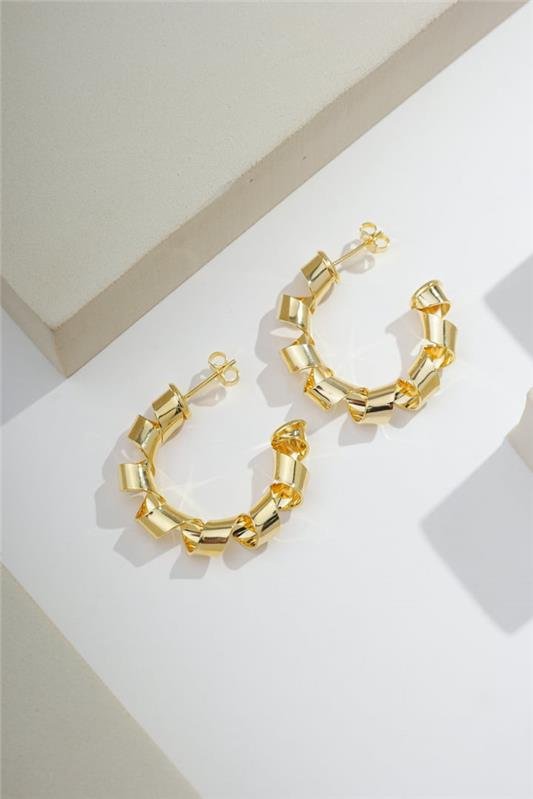 ARGOLA 3,0CM DE ARO ONDULADO DE 0,8MM - BRB-01332