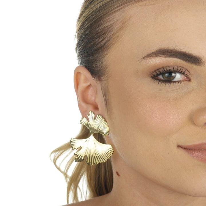 BRINCO DE FOLHA FASHION