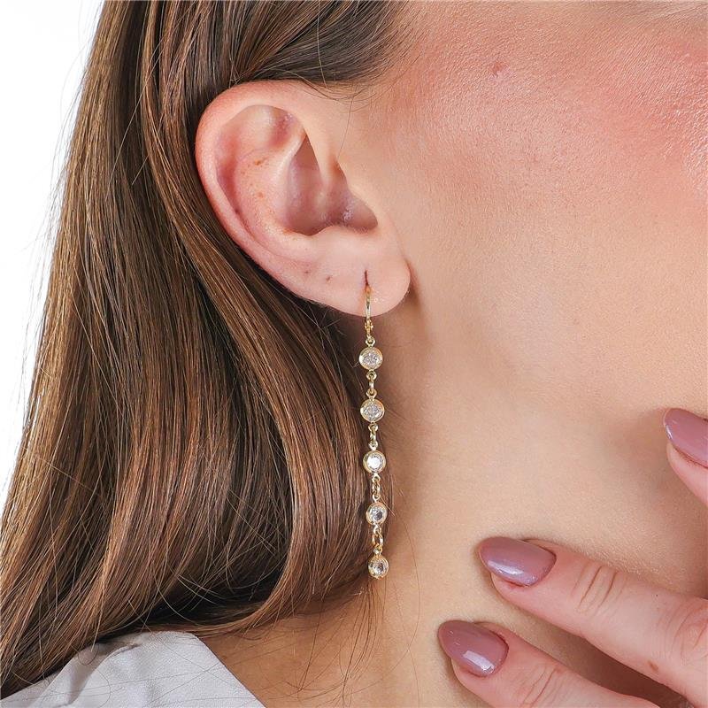 ARGOLA COM 5 ZIRCONIAS