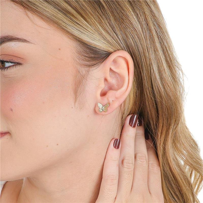 BRINCO BORBOLETA M 1,0 CM