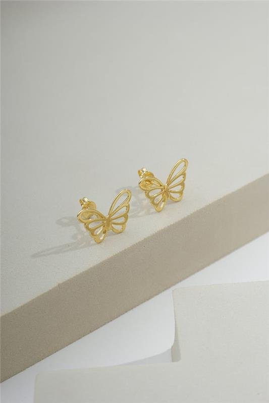 BRINCO BORBOLETA VAZADA 1,6 CM