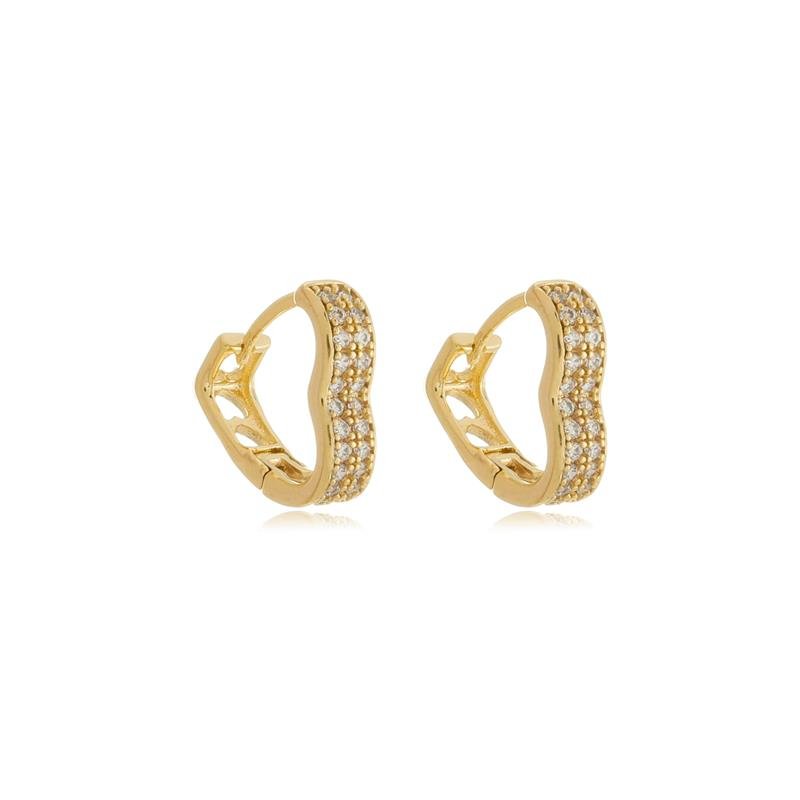 ARGOLA DE CORAÇÃO 1,3CM DE CLICK COM MICROZIRCÔNIAS
