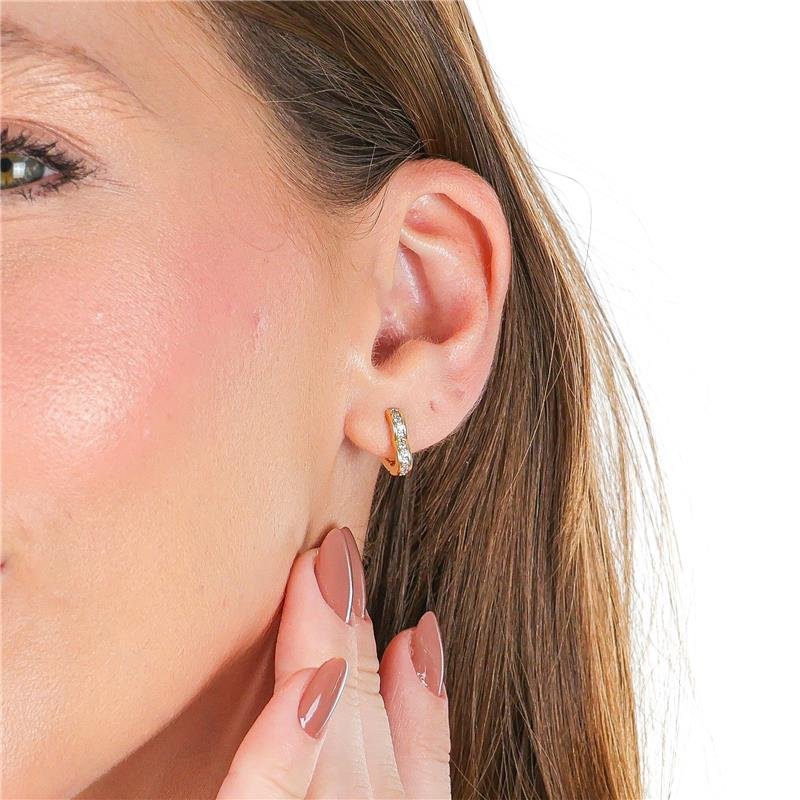 ARGOLA DE CORAÇÃO 1,1CM DE CLICK COM MICROZIRCÔNIAS