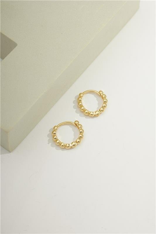ARGOLA DE 1,3CM COM BOLINHAS