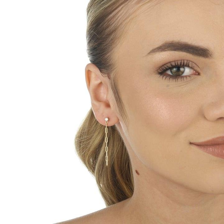 BRINCO DE 3CM DE CORRENTE CARTIER 2MM