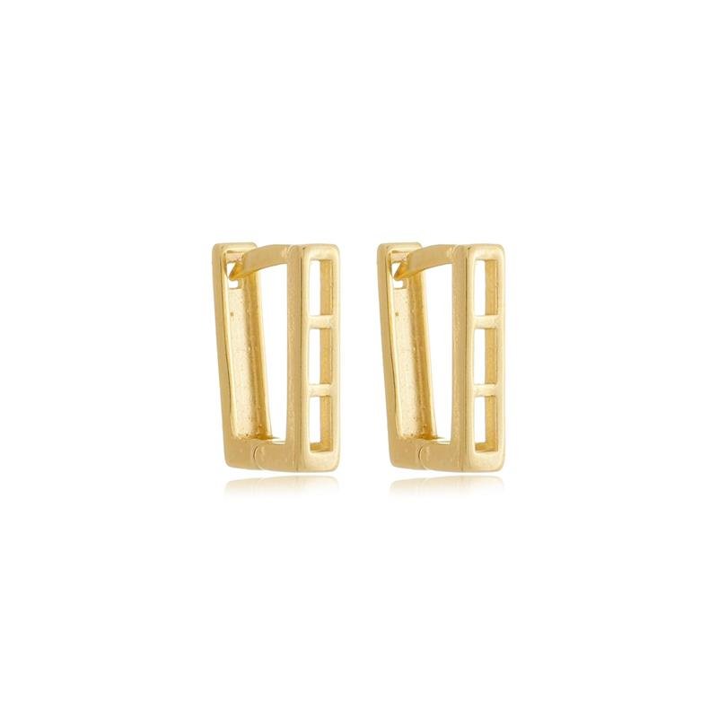ARGOLA ARTICULADA RETANGULAR COM DETALHES VAZADOS 0,9 X 1,5 CM - BRB-01817
