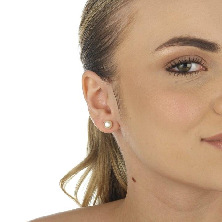 BRINCO MEIA PEROLA 8 MM