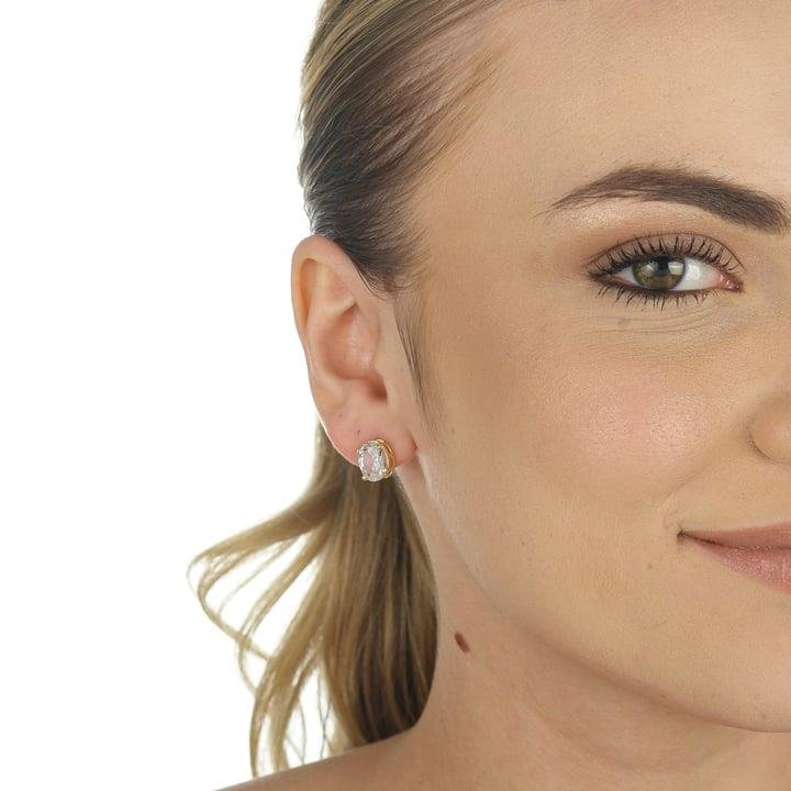 BRINCO DE ZIRCÔNIA OVAL 8X10