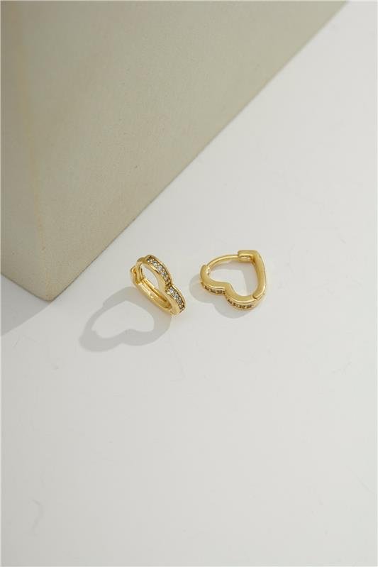 ARGOLA CORAÇÃO 1 CM COM MICROZIRCÔNIAS - 002-02516