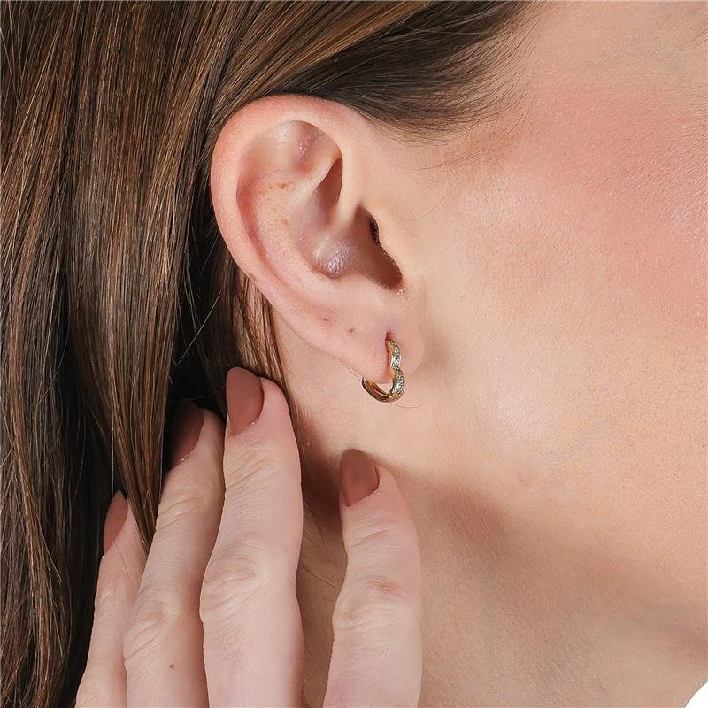 ARGOLA CORAÇÃO 1 CM COM MICROZIRCÔNIAS - 002-02516