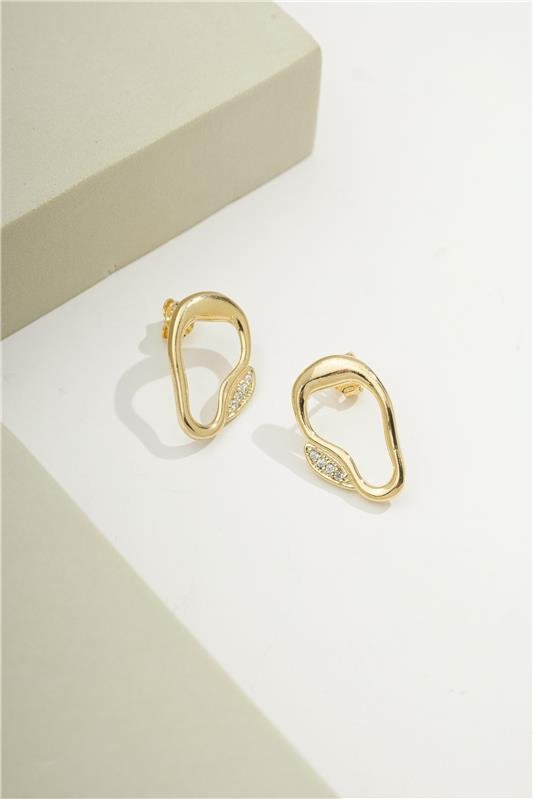 BRINCO VAZADO COM DETALHE DE ZIRCONIAS - 002-03000