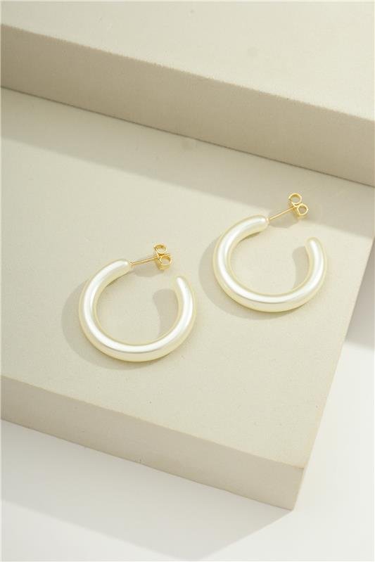 ARGOLA PÉROLA 2,8 CM X 4 MM - 002-03002