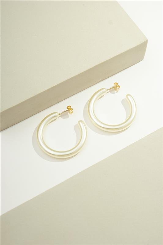 ARGOLA PÉROLA 3,5 CM X 5 MM - 002-03003