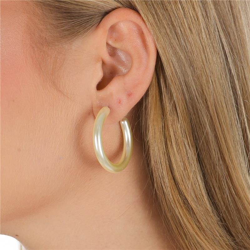 ARGOLA PÉROLA 3,5 CM X 5 MM - 002-03003