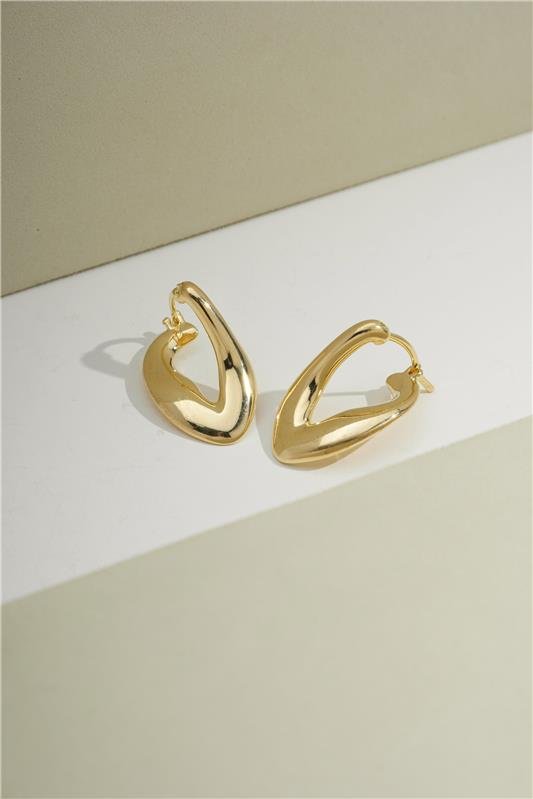 ARGOLA FORMATO V LISA 2,5 X 1,5 CM - 002-03046