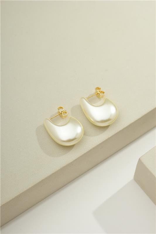 BRINCO PÉROLA ESTILO GOTA 2,0 CM X 1,5 CM - 002-03054